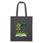Books in Nature Custom Tote Bag - charcoal grey
